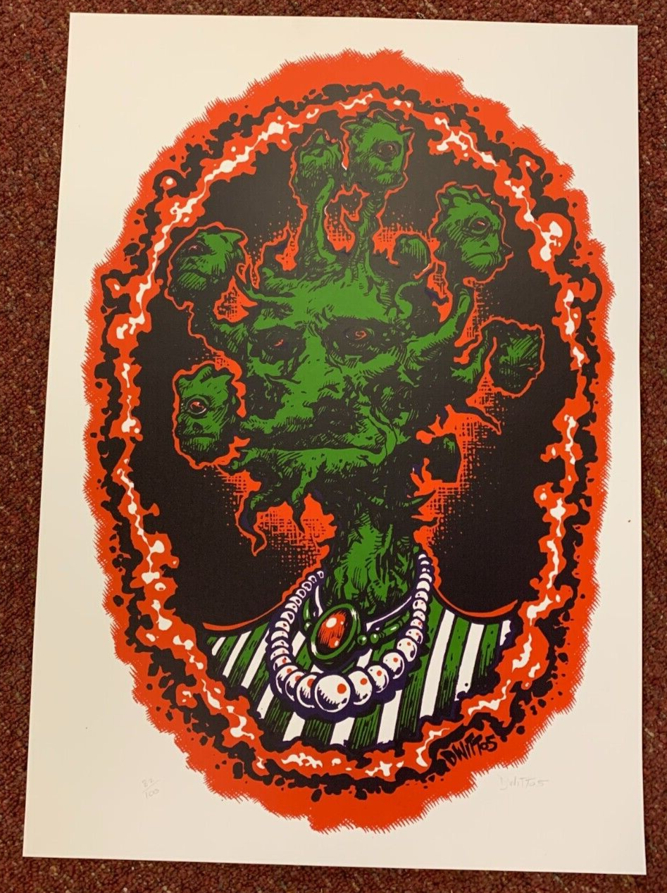 DWITT - 2005 - "Granny Tree" Poster Print S&N Creepy Aliens Minnesota