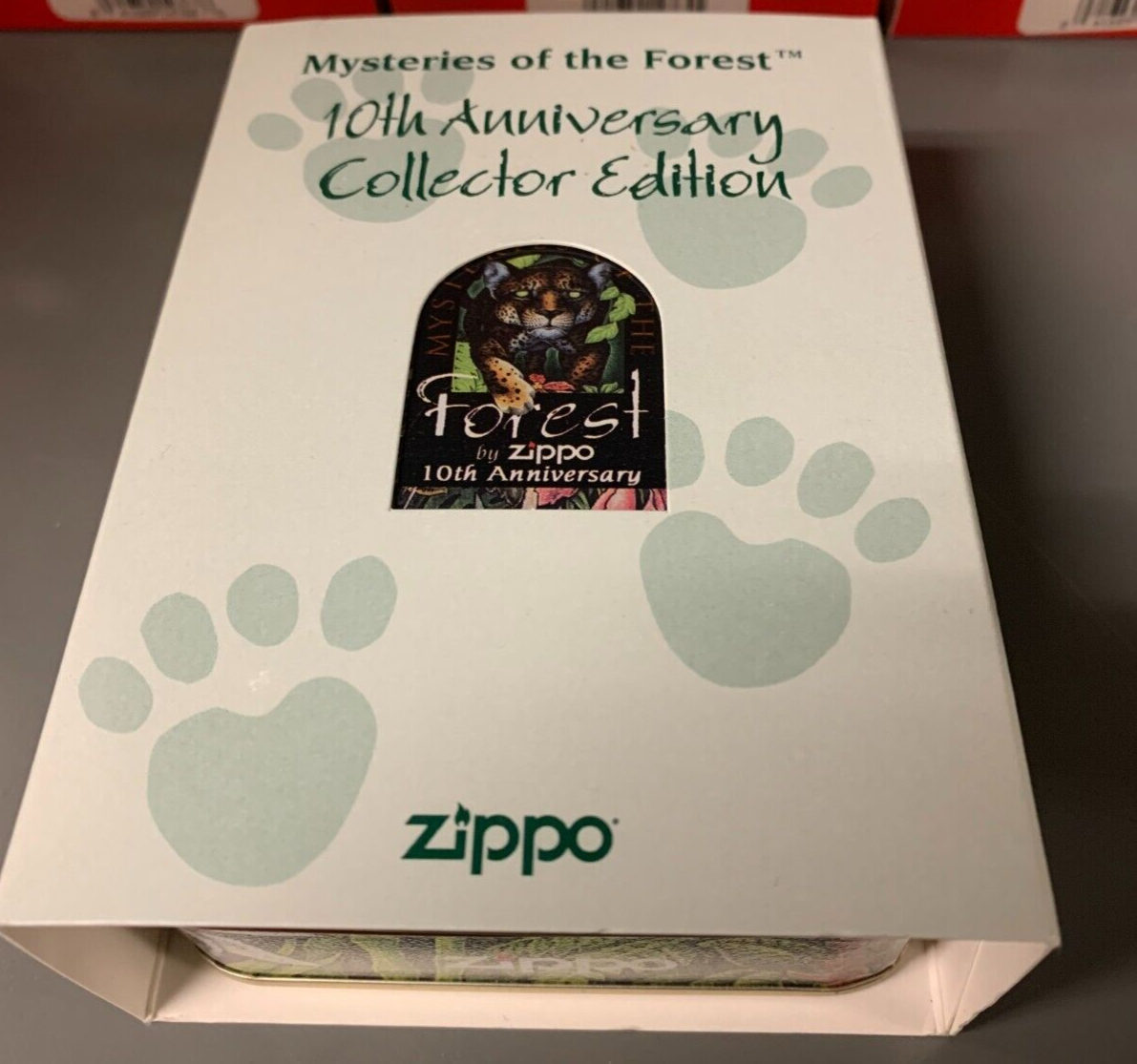 VINTAGE Zippo Boxed Set "Mysteries Of The Forest" 10th Anniversary Jaguar NIB
