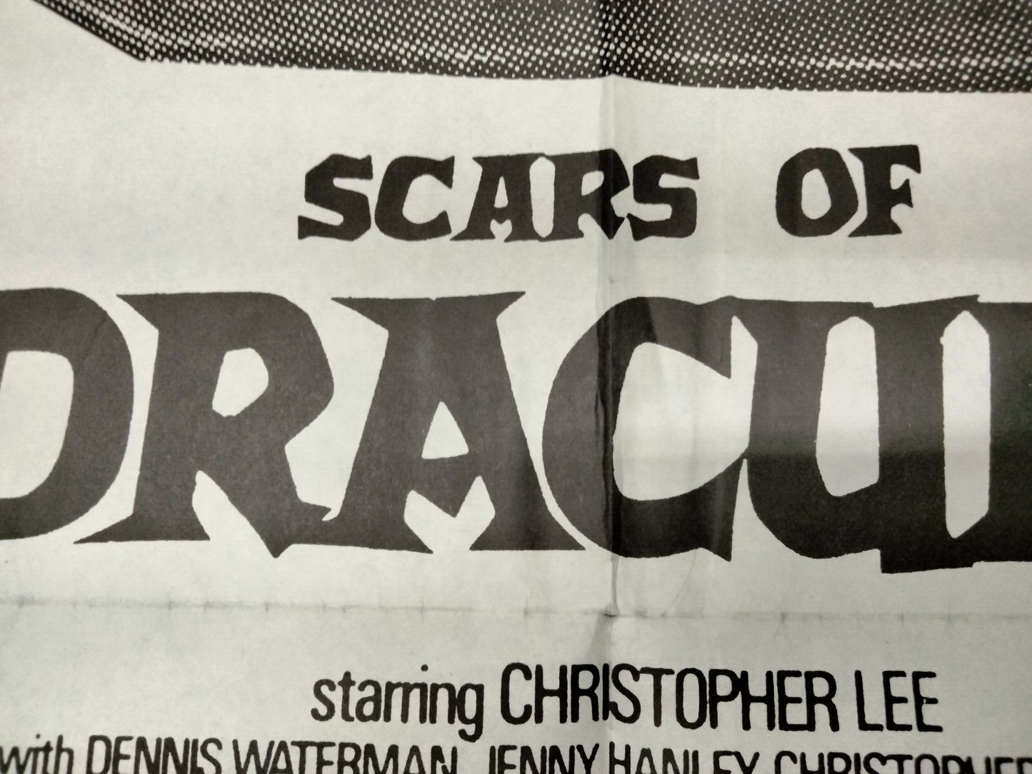 "Scars Of Dracula" Original One Sheet 1971 Horror Christopher Lee Horror 27X41