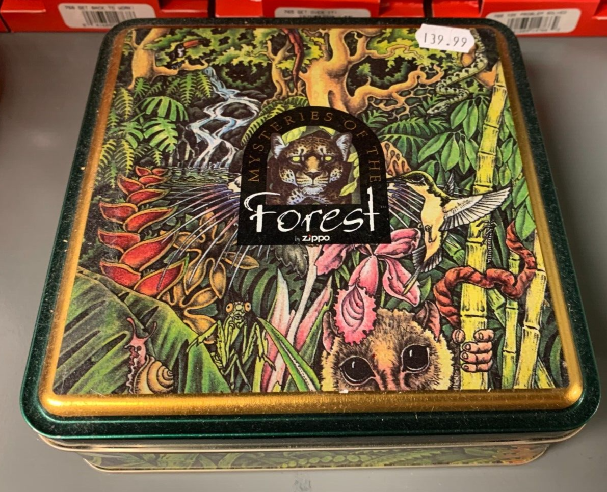 VINTAGE Zippo Boxed SET OF 4 "Mysteries Of The Forest" 10 Year Anniversary