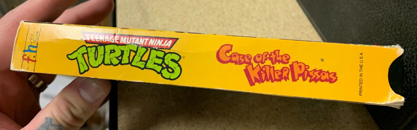 VINTAGE VHS TAPE Teenage Mutant Ninja Turtles: Case Of The Killer Pizzas 1989