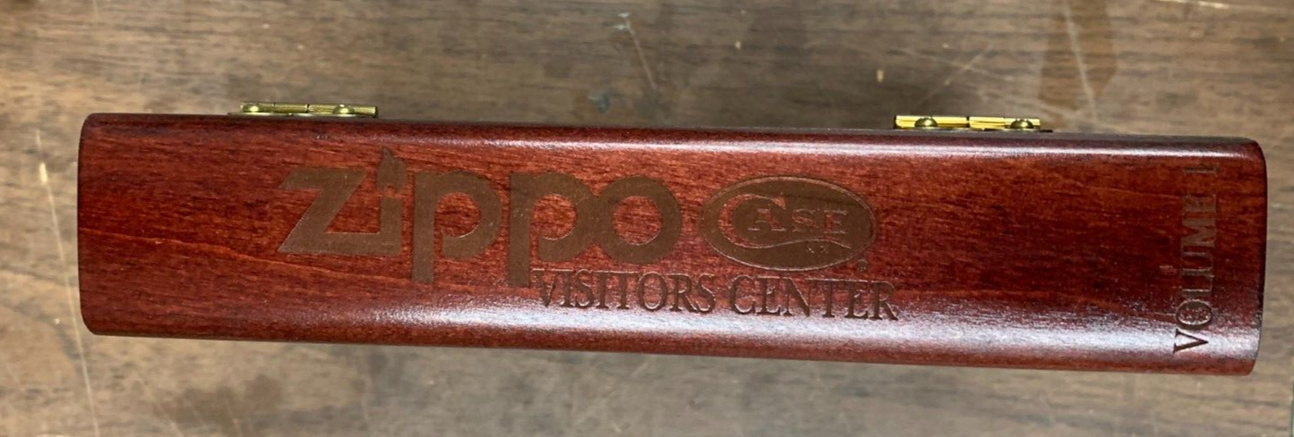 VINTAGE ZIPPO BOX SET Visitors Center W/ COA 1997 Knife Not Included Bradford