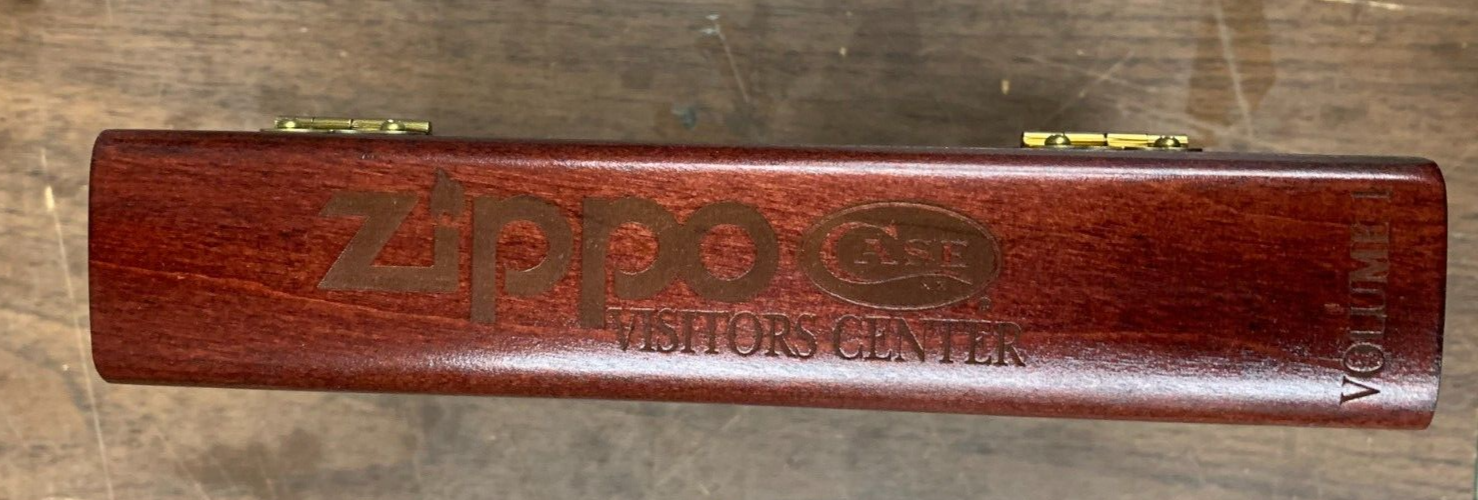 VINTAGE ZIPPO BOX SET Visitors Center W/ COA 1997 Knife Not Included Bradford