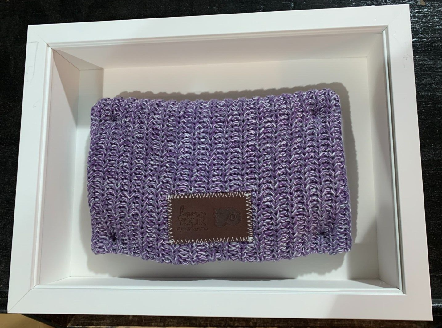 FRAMED Love Your Melon x Philadelphia Flyers Knit Beanie Purple Hockey NHL