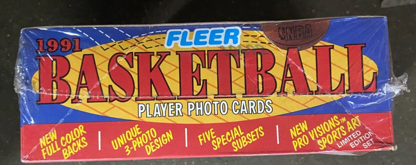 Fleer 1991 Basketball Player Photo Cards SEALED Box Pro Visions NBA