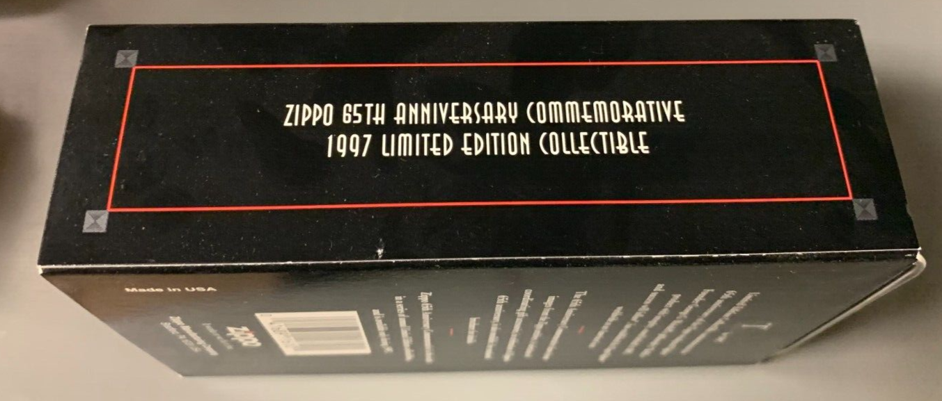 VINTAGE Zippo Tin Set 1997 "Zippo 65th Anniversary" NIB Limited Edition