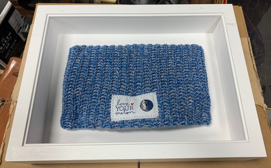 FRAMED Love Your Melon x Dallas Mavericks Blue Knit Beanie Basketball NBA Texas