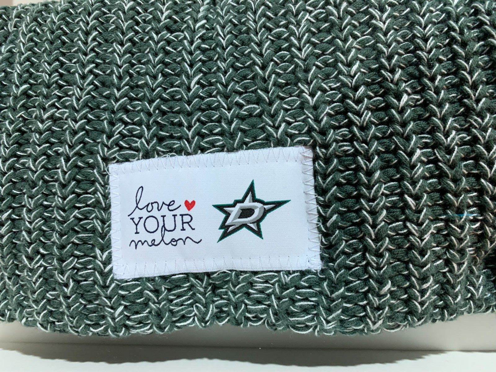 FRAMED Love Your Melon Knit Beanie Dallas Stars Hockey Team Dark Green