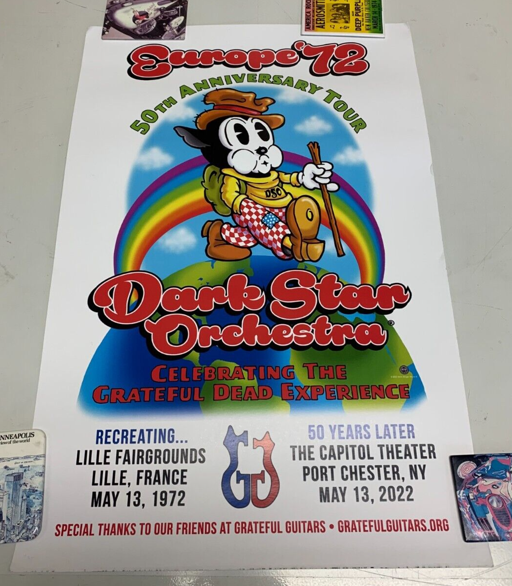 Dark Star Orchestra "Europe '72" Tour Poster (2022) 50th Anniversary Of The Dead