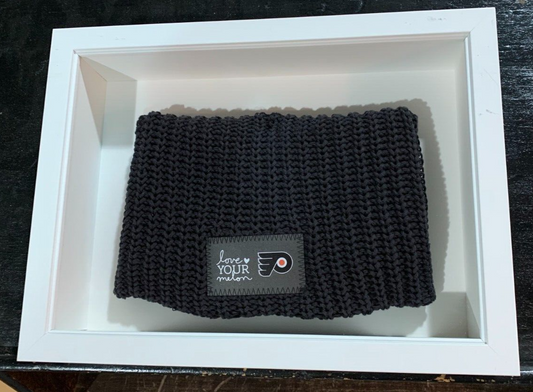 FRAMED Love Your Melon x Philadelphia Flyers Knit Beanie Solid Black Hockey NHL