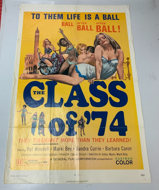 "The Class of '74" General Film, 1972 One Sheet 27X41 Exploitation Poster