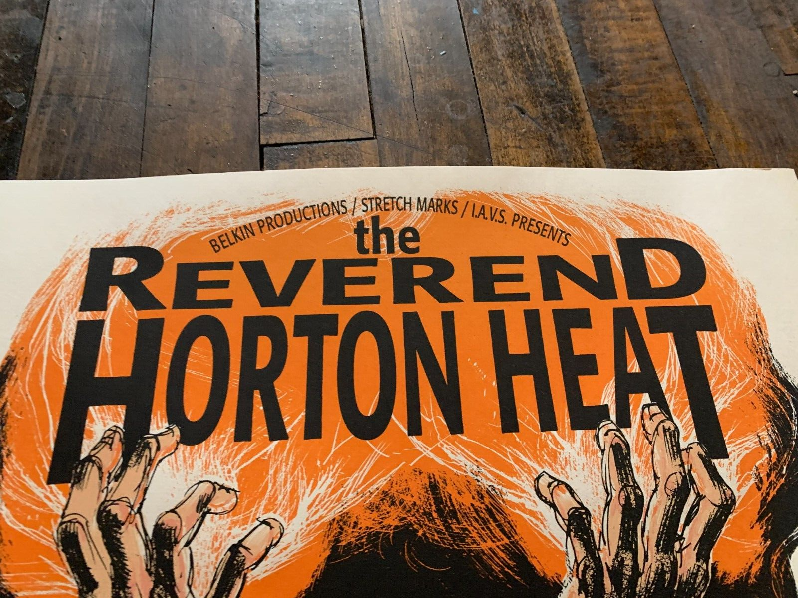 Derek Hess - 1995 - Reverend Horton Heat Poster S&N @ Peabody's Downunder Ohio