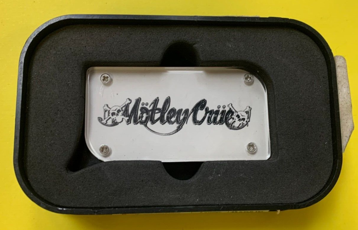 2010 Motley Crue Butane Lighter White Motley Crue Touring Inc. Hair Metal Glam