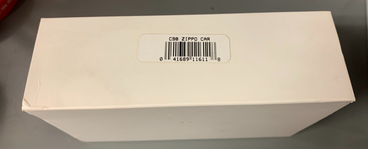 VINTAGE Zippo Boxed Set "Zippo Car" C98 W/ Keychain In Tin NIB Hot Rods 1998
