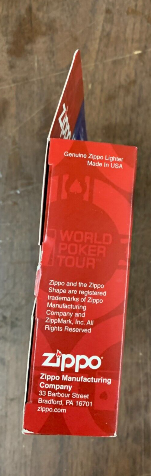 Zippo Lighter & Playing Card Set World Poker Tour 2006 In Original Packaging