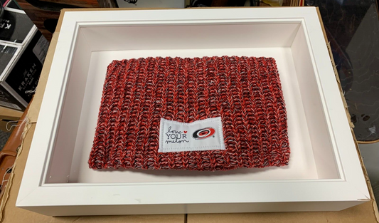 FRAMED Love Your Melon x Carolina Hurricanes Red Knit Beanie Hockey NHL Sports