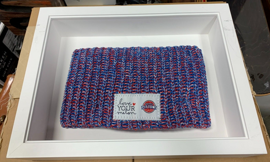 FRAMED Love Your Melon x Detroit Pistons Red/Blue Knit Beanie NBA Basketball