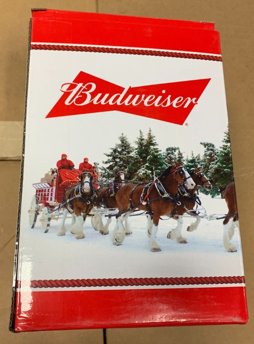 2016 Budweiser Stein "December Excursion" Holidays Xmas NIB w/ COA Clydesdales