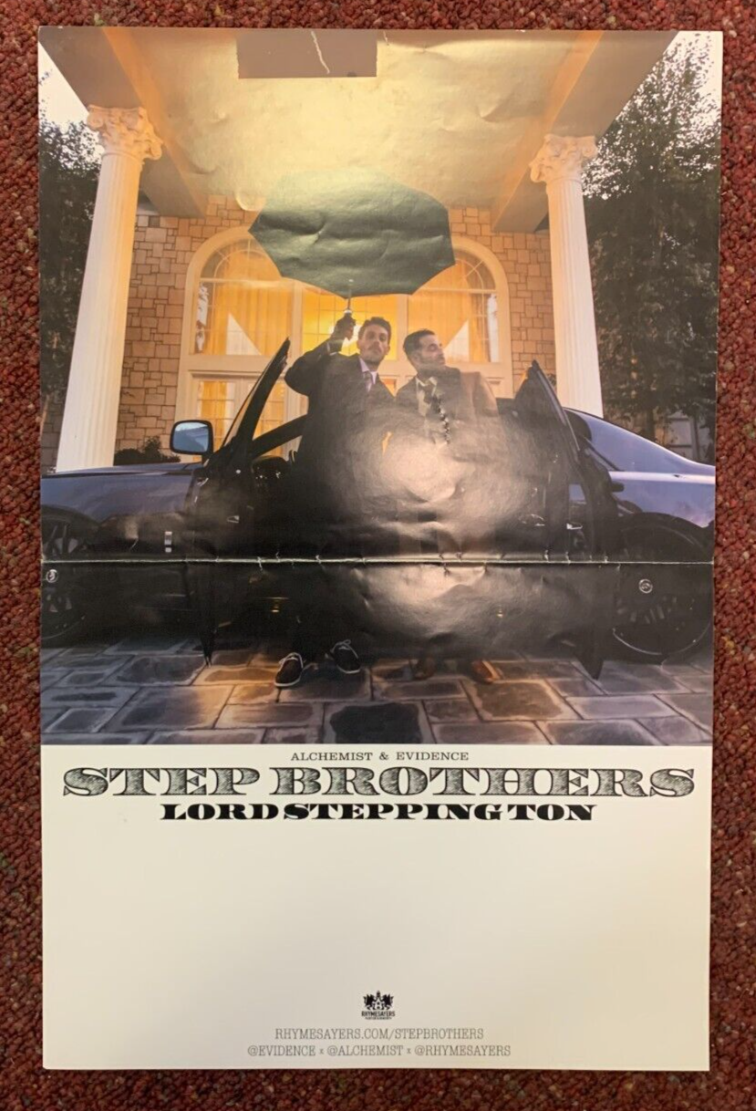 2014 Rhymesayers Promo Poster Step Brothers "Lord Steppington" Alchemist D/S