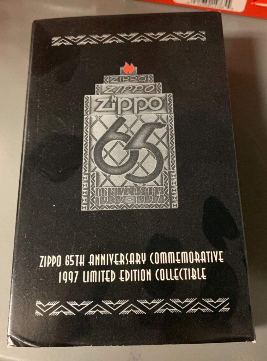 VINTAGE Zippo Tin Set 1997 "Zippo 65th Anniversary" NIB Limited Edition