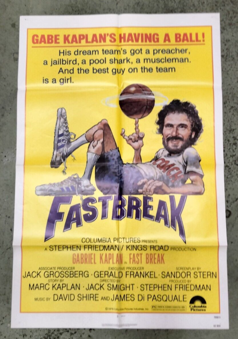 Fast Break (Columbia, 1979). One Sheet (27" X 41"). Comedy Gabe Kaplan RARE