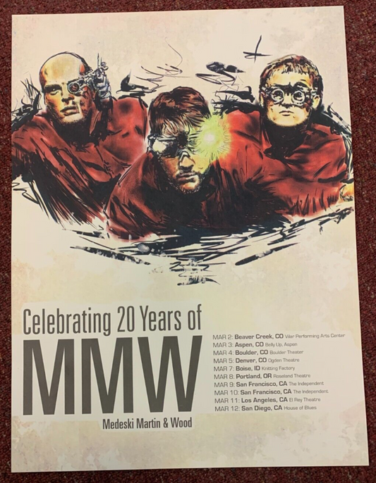 2011 Medeski, Martin & Wood 20th Anniversary Tour Poster Indie Folk