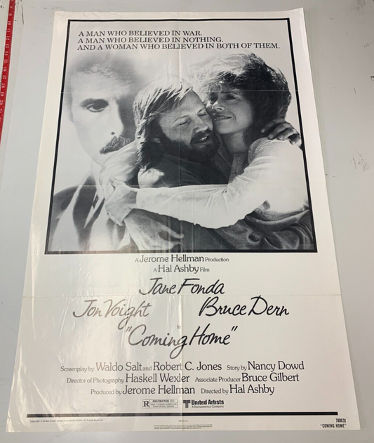 Coming Home (United Artists, 1978). One Sheet (27" X 41"). Drama Jane Fonda