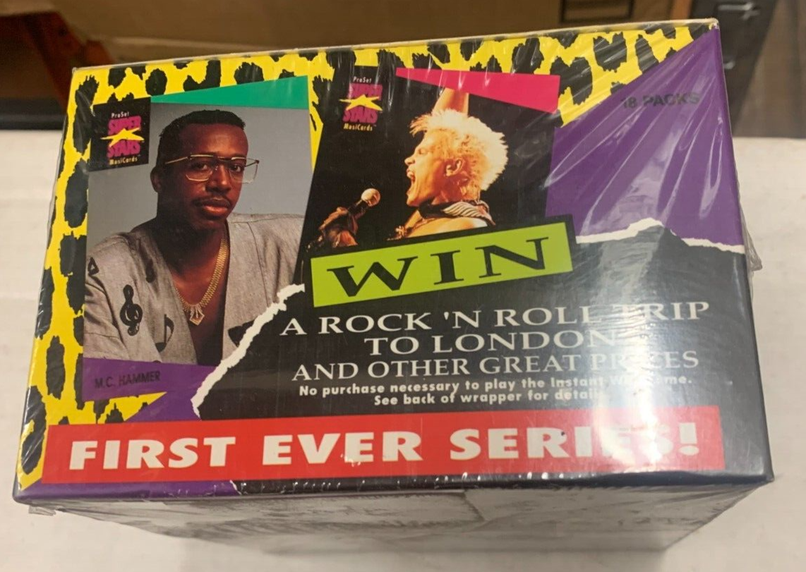 FACTORY SEALED 1991 Proset Superstars Musicards Box First Ever Series Jackson