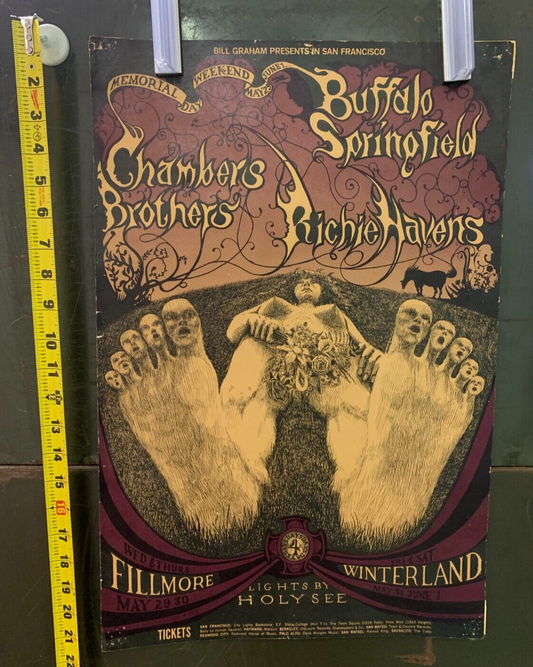 Bill Graham - Buffalo Springfield 1968 Original Fillmore BG122 Lee Conklin