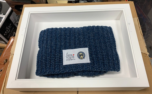 FRAMED Love Your Melon x Columbus Blue Jackets Blue Knit Beanie Hockey NHL