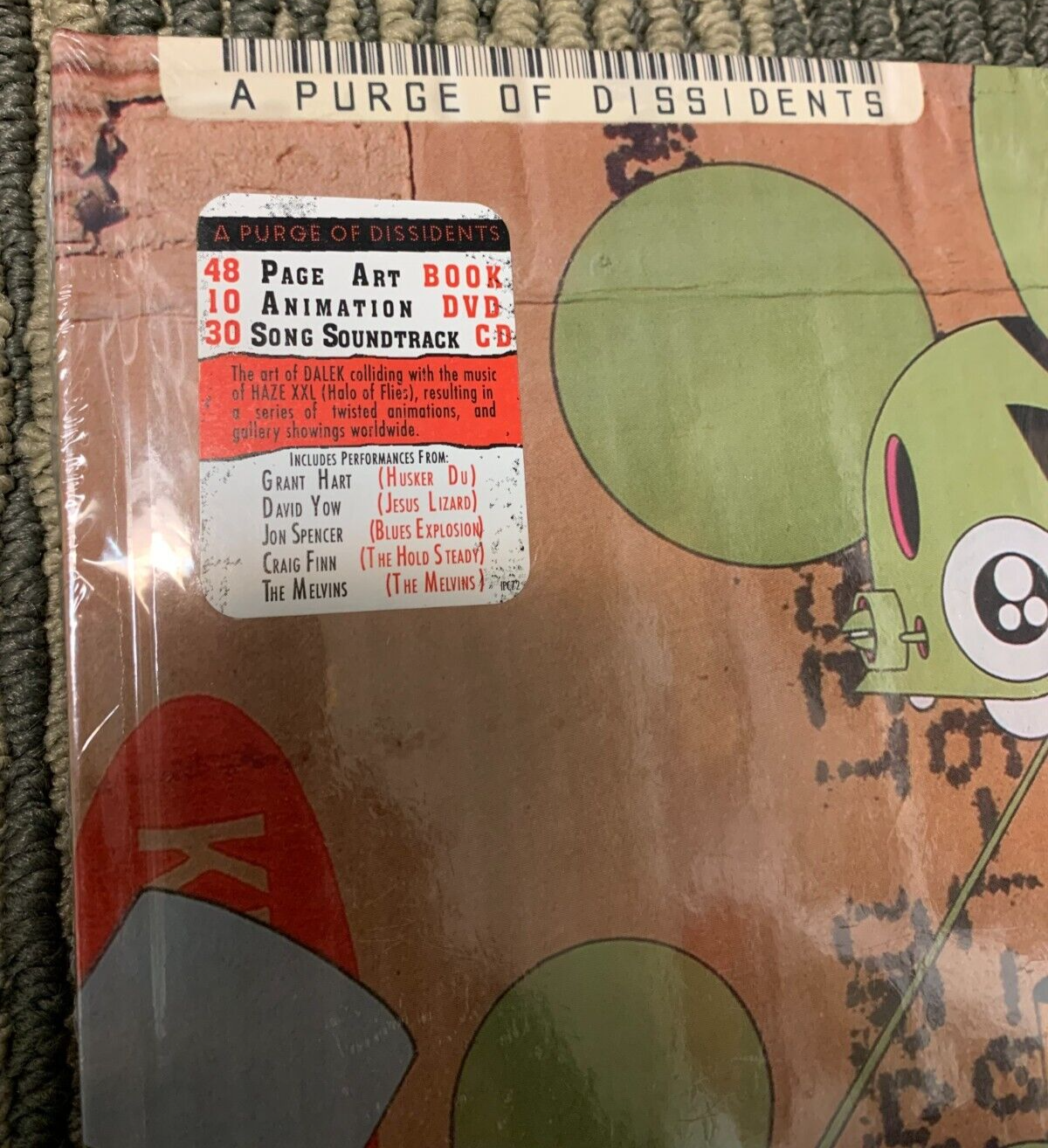 Dalek/HazeXXL "A Purge Of Dissidents" SEALED Grant Hart 2007 Jungle Green