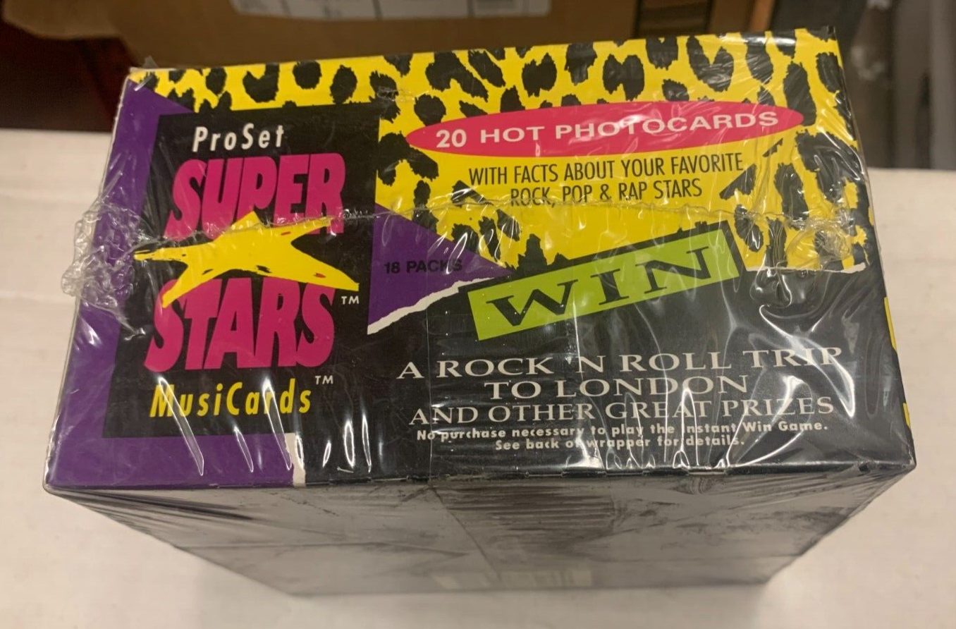 FACTORY SEALED 1991 Proset Superstars Musicards Box First Ever Series Jackson